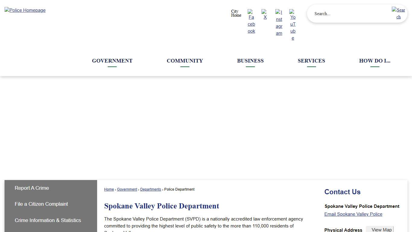 Spokane Valley Police Department Spokane Valley, WA