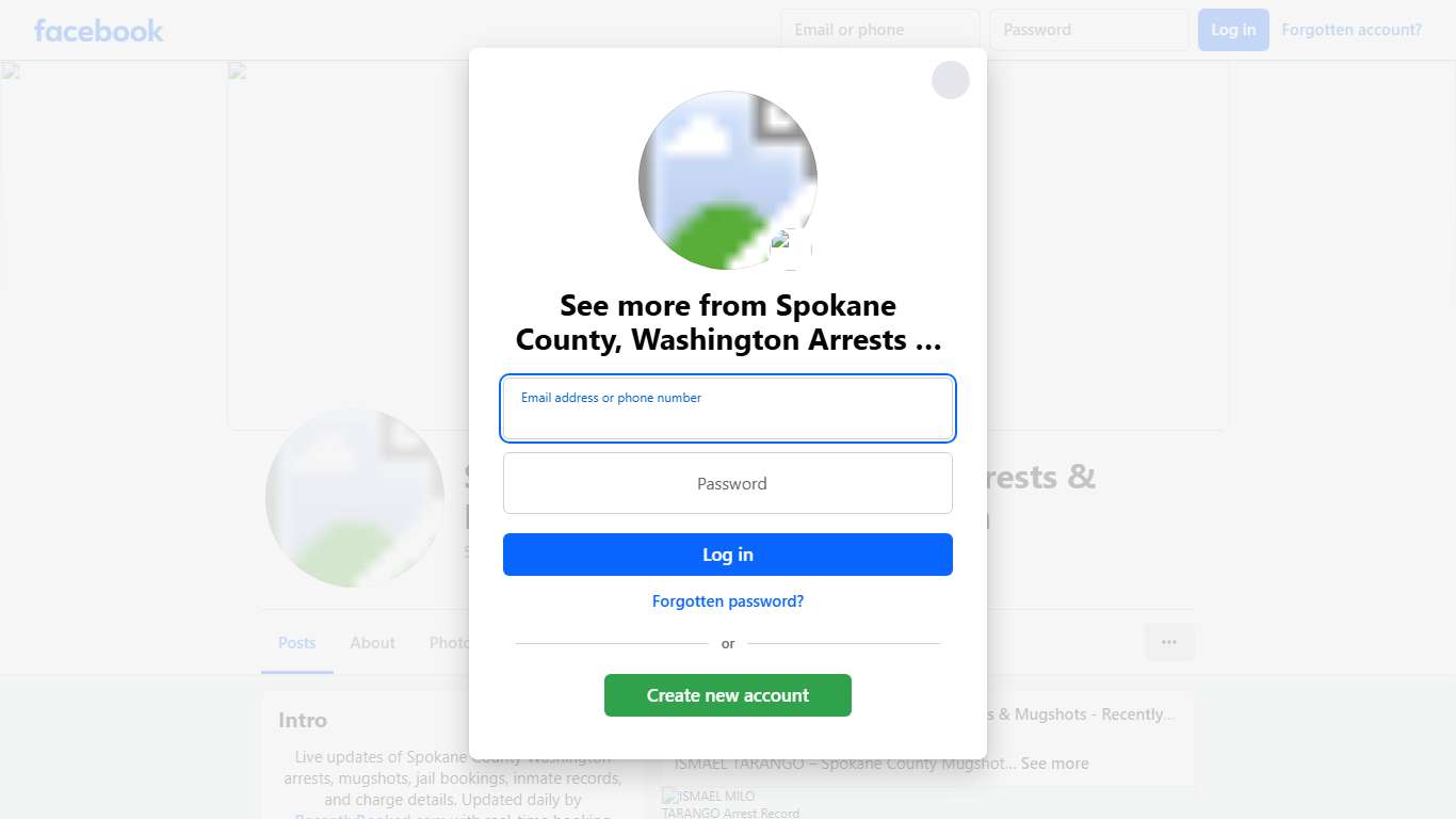 Spokane County, Washington Arrests & Mugshots - RecentlyBooked.com Facebook
